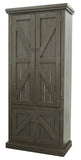 American Heartland Rustic Double Door Pantry, Rustic Grey