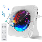 Fohil CD Player with Bluetooth 5.0, Portable Desktop CD Music Players for Home Built-in Double HiFi Sound Speakers, CD Music Pla