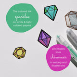 SAKURA Gelly Roll Stardust Meteor Glitter Gel Pens - Bold Point Ink Pen for Lettering, Drawing, Invitations, & Stationery - Asso