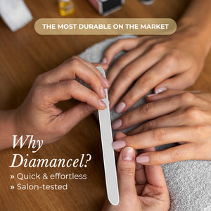 Diamancel Luxury Diamond Nail File - #1 Fine Grit Finishing File for Fingernails