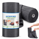 Microfiber Cleaning Cloth Roll 20 TearAway Sheets (25 x 25 cm) | Reusable & Washable Kitchen Towel Roll | Ultra Absorbent Lint