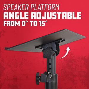Gator Frameworks Desktop Clamp-On Studio Monitor and Speaker Stand - Set of 2 (GFWSPKSTMNDSKCMP)