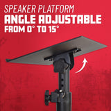 Gator Frameworks Desktop Clamp-On Studio Monitor and Speaker Stand - Set of 2 (GFWSPKSTMNDSKCMP)