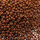 Special Dyed Reddish Brown Miyuki Japanese round rocailles glass seed beads 11/0 Approximately 24 gram 5 inch tube