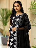 Libas Women'S Cotton Kurta Set (39078_Black Black M