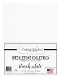 Cardstock Warehouse Speckletone Starch White 12 x 12 80 Lb. / 215 Gsm 100% Recycled Premium Cardstock Paper 25 Sheets