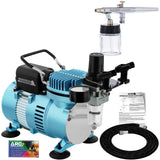 Master Airbrush MultiPurpose Airbrushing System Kit with Siphon Feed DualAction Airbrush 0.35 mm Tip, 3/4 oz Fluid Cup, Pro 1/