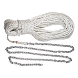 Lewmar Boat Anchor Rode for Windlasses - 5 1/4 G4 Chain, 100 1/2 Rope with 5/16 Shackle, High-Test-Rated Galvanized Links, Han