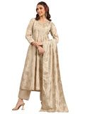 Libas Women'S Silk Blend Kurta Sets (400522_Grey_L)