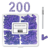 200 PCS Mini Sanding Bands for Nail Drill with 3.1mm Mandrel Bit, Professional Nail Sanding Belt for Manicures and Pedicure,Salo