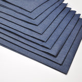 Indigo Deep Color Denim 4.8OZ Fat Quarter 9pcs 18inX22in 100% Cotton Solid Fabric Quilting Fabric for Arts, DIY Crafts & Sewing 