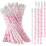 Xqumoi 60Pcs Coquette Pink Bow Pencils with Eraser - Preppy Bow #2 HB Pencils, Back to School Classroom Student Rewards, School 