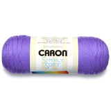 Caron Simply Soft Brites Yarn, 6 oz, Grape, 1 Ball
