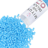 Miyuki Delica Seed Beads - Size 11/0 (1.6 mm), DB0659, Dyed Opaque Capri Blue, 7.2 g, Approx. 1440 Beads, Made in Japan
