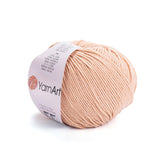 YarnArt Cotton Blend Amigurumi Yarn - 55% Cotton 45% Acrylic, Lightweight Amigurumi Thread for Crochet and Knitting, Soft Turkis