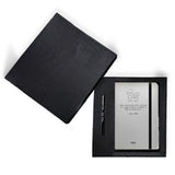 Brown Cloud Personalized Gift Set Of Grey Leather Cover Notebook/Diary With Quote/Name And Customized Branded Ball Pen With Name