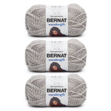Bernat Wavelength Pearl Yarn - 3 Pack of 5oz/140g - Acrylic - #5 Bulky - 223 Yards - Knitting & Crochet