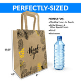 Reli. Paper Bags | 110 Pcs Bulk | 8x4.5x10.25 | Paper Thank You Bags | Brown Kraft Handles | Printed Small Thank You Giftb