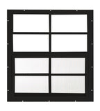 Shed Window 24 W x 27 H, Flush Mount for Sheds, Playhouses, and Chicken Coops 1 PK (Black)