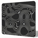 Lumireve Tempered Glass Gaming Mousepad, 13x16 inch Mountains Black Tempered Glass Mousepad, Professional Esport MousePads, Dura