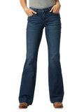 Wrangler Womens Retro Mae Mid Rise Wide Leg Trouser Jean, Sophia, 5 Long