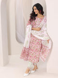 Libas Women Cotton Kurta Sets (400071O, Peach, Small)