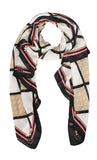 Icw WomenS Abstract Print Cotton Scarf Stoles Shawl Head Scarve (Print 2)