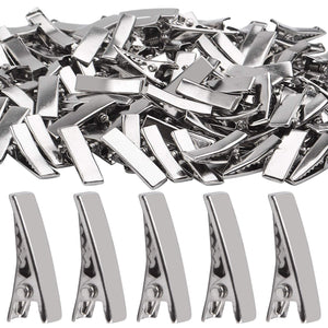 Alligator Hair Clips, 100pcs 2cm Single Prong Duckbill Hair Clips with Teeth Flat Top Crocodile Hair Pins Barrette for Hairbow A