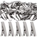 Alligator Hair Clips, 100pcs 2cm Single Prong Duckbill Hair Clips with Teeth Flat Top Crocodile Hair Pins Barrette for Hairbow A