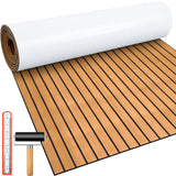 Duraaamo Boat Flooring EVA Foam 118 x 47 Boat Decking Non Slip Marine Self Adhesive Carpet with Roller Ruler for Kayak Yacht Mot
