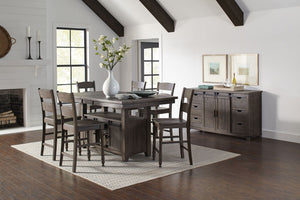 Jofran Madison County Reclaimed Solid Wood Slatback Farmhouse Dining Chair (Set Of 2), Barnwood Brown
