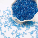 Blue Glass Seed Beads 5000 Pcs, 3mm Small Craft Pony Beads Bulk for Bracelets, DIY Necklace Ring Waist Chain