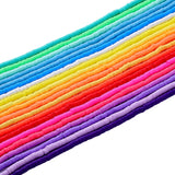 8000 Pieces 20 Strands Polymer Clay Beads Disc Flat Heishi Beads Round Vinyl Handmade Spacer Beads for Making Jewelry Necklace B