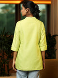 Libas Women'S Cotton Blend Straight Kurtis (58249B_Green Green Xl