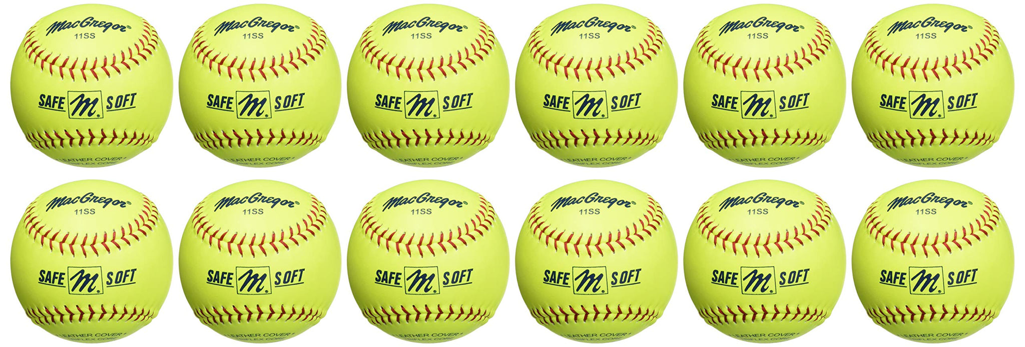 Macgregor Safe/Soft Training Softball, 11-Inch (One Dozen) - Packaging May Vary