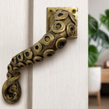 Octopus Door Handle - Unique Tentacle Design, Heavy Duty Pull, 6.49 x 1.4 x 2.13, Bronze Finish, Ergonomic Handle, Premium Polyr