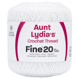 Red Heart Extra Fine Crochet 3 Pack of 400y/365m White