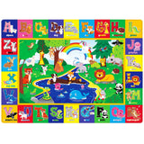 LTKOUGFAM Baby Play Mat for Floor, Baby Crawling Mat Soft Surface Toddler Playmat for Babies, Non-Toxic Foldable Non-Slip ABC Ma