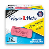 Paper Mate Erasers | Pink Pearl Large Erasers, 12 Count
