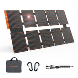 FlexSolar 100W Portable Solar Panels Chargers with PD3.0 USB-C,QC3.0 USB-A and DC Outputs Foldable IP67 Waterproof Power Emergen