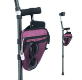 Forearm Crutch Bag Lightweight and Waterproof Forearm Crutch Accessories Storage Pouch with Triangle Shape, Universal Crutch Acc