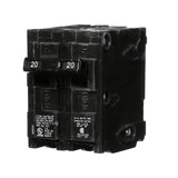 Siemens HI Q220 20Amp Double Pole Type QP Circuit Breaker, Black