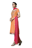Gosriki Women'S Cotton Dress Material (Laado 7212_Orange_Free Size),Orange,,B07RF626YM