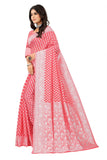 Sugathari Womens Banarasi Saree Pure Kanjivaram Silk Saree Soft New Ladies 2023 Design Wear Pattu Sarees Latest Cotton Party Sari Collections With Blouse Piece For Wedding Sadi (Sam Pari-155 Gajri)