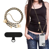 MoKo Universal Phone Lanyard, Adjustable Metal Cell Phone Chain Crossbody Strap Anti-Theft Detachable Women Cellphone Lanyards A