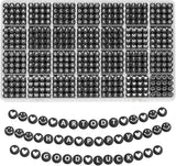 Navexa Enterprises Letter Beads Bracelet Making Kit With Alphabet Beads Organizer Box And Assorted Charms For Diy Jewellery Craf