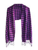 India Scarves Puzzle Rayon Scarf(Purple)