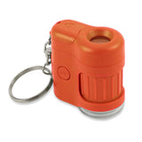 Carson MicroMini 20x Pocket Microscope, UV and LED Flashlight, Orange (MM280O)