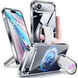 Shields Up for iPhone 17 Air Case with Stand, 17 Air Phone Case Clear with Ring Holder & Phone Grip [Compatible with MagSafe] Sh