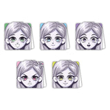 woopme Multiple Face Cartoon Anime Printed Bookmark Magnetic for Students Kids Book Lovers Readers Gift Magnetic Page Clips Fold